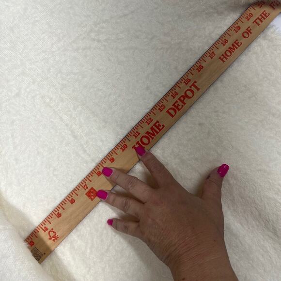 Long Soft Sweater Womens Small Cream Ivory Cozy Modest Tunic Pullover Fuzzy - Picture 4 of 7